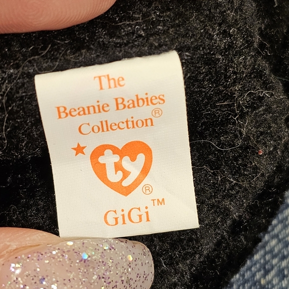 New with tags Ty Beanie Babies  1997 black poodle Gigi - Picture 10 of 12